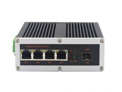 一層網管工業(yè)交換機千兆1光4電